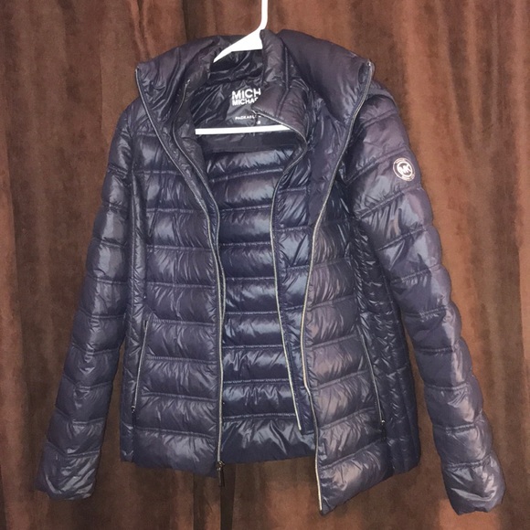 michael kors coat blue